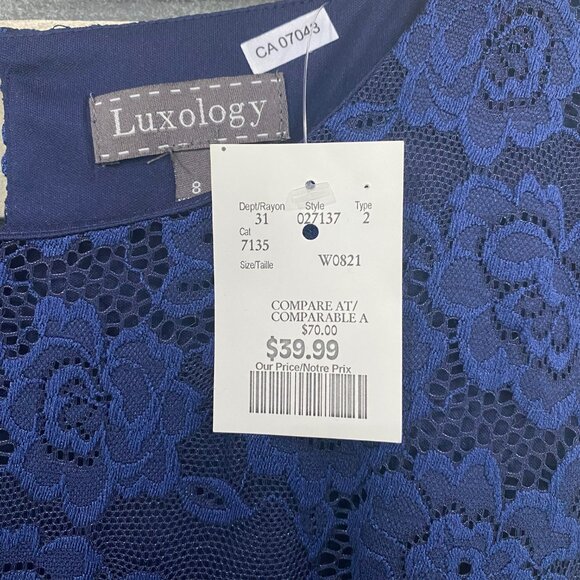 NWT Navy Luxology Dress - Picture 3 of 5